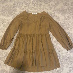 Zara Dress, Size Small, Light brown